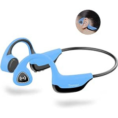 Tayogo S2 Sport Bone Sound austiņas bezvadu IP54, Bone Conduction Bluetooth 5.0 bezvadu sporta austiņas, atvērtas austiņas ar mikrofonu riteņbraukšanai, skriešanai, skriešanai sporta zālē (zils)