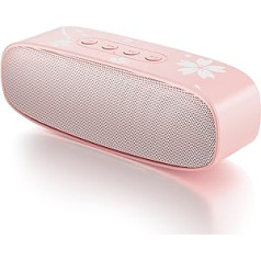 Mytrix Sakura pārnēsājamais Bluetooth skaļrunis, pārnēsājams bezvadu skaļrunis ar Bluetooth 5.0, dubulta savienošana pārī, āra skaļrunis ar HD skaņu un basiem mājām, ballītēm un ceļojumiem