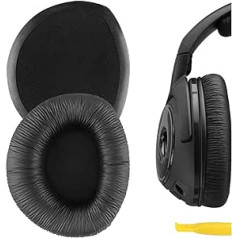 Geekria QuickFit Kunstleder-Ohrpolster für Sennheiser RS160, HDR160, RS170, HDR170, RS180, RS185 RS195-Kopfhörer, Ersatz-Ohrpolster/Ohrmuscheln/Ohrabdeckung, Headset-Ohrabdeckung, Headset