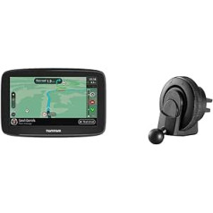 TomTom GO Classic navigācijas ierīce (5 collas, izvairīšanās no sastrēgumiem, pateicoties TomTom Traffic), Black & Air Vent Mount visiem TomTom Start, Via, GO pamata modeļiem (skatiet saderības sarakstu zemāk)