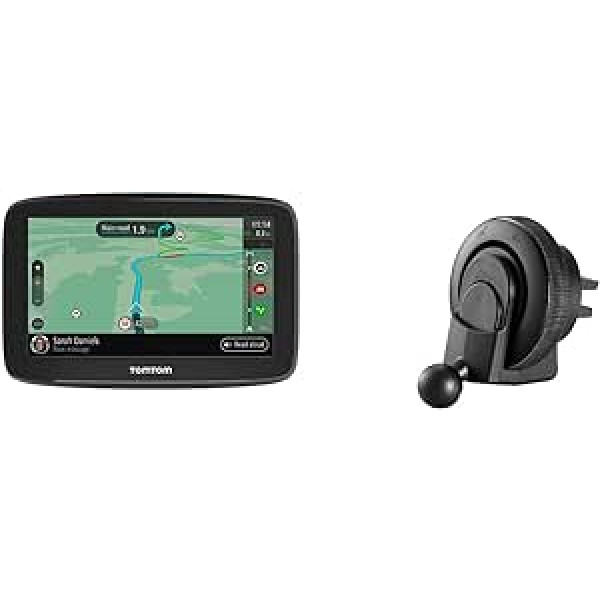 TomTom GO Classic navigācijas ierīce (5 collas, izvairīšanās no sastrēgumiem, pateicoties TomTom Traffic), Black & Air Vent Mount visiem TomTom Start, Via, GO pamata modeļiem (skatiet saderības sarakstu zemāk)