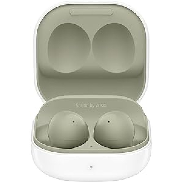 Samsung Galaxy Buds2 bezvadu austiņas, bezvadu austiņas, trokšņu slāpēšana (ANC), ilgmūžīgs akumulators, 3 mikrofoni, t.sk. Araree Nukin caurspīdīgs vāks, olīvu (vācu versija)