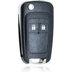 2 pogu maiņas tālvadības pults Flip Key Fob korpusa labojums priekš Vauxhall Buick Astra Insignia Vectra Chevrolet Cruze Aveo Spark Captiva Orlando