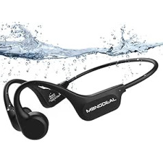 MONODEAL peldēšanas austiņas, IP68 Bone Sound austiņas, Bluetooth 5.3, Sports, Bone Conduction, Bezvadu peldēšana, Iebūvēta 32 GB MP3 atskaņotāja atmiņa, Open Ear austiņas peldēšanai, Skriešanai