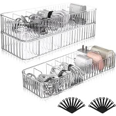 3 Pack Kabelaufbewahrungsboxen Organizer Kabel ordentlich Management Box mit 20 Kabelbindern Wiederverwendbare Ladegerät Draht Kunststoff Aufbewahrungsbox für Haushalt Kabel Ladegerät Elektronisches