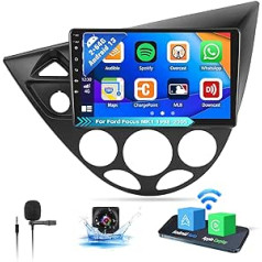 OiLiehu 2G+64G Android 13 Autoradio 2din Apple Carplay Android Auto for Ford Focus MK1 C170 1998-2005 Autoradio Mit Bildschirm 9 Zoll Unterstützung HiFi/Equalizer/Bluetooth/FM RDS/WiFi/GPS