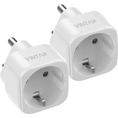 VINTAR 2PC Germany to India Travel Adapter, India Outlet Adapter, EU to India Travel Adapter for India, Sri Lanka, Nepal, Congo Travel Adapter Type D