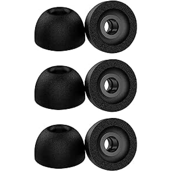 3 pāri Galaxy Buds2 Pro ausu aizbāžņu nomaiņa, Ultra Comfort Galaxy Buds2 Pro austiņu ausu aizbāžņu komplekts, atmiņas putu austiņas Ausu aizbāžņu piederumi, saderīgi ar Samsung Galaxy Buds 2 Pro