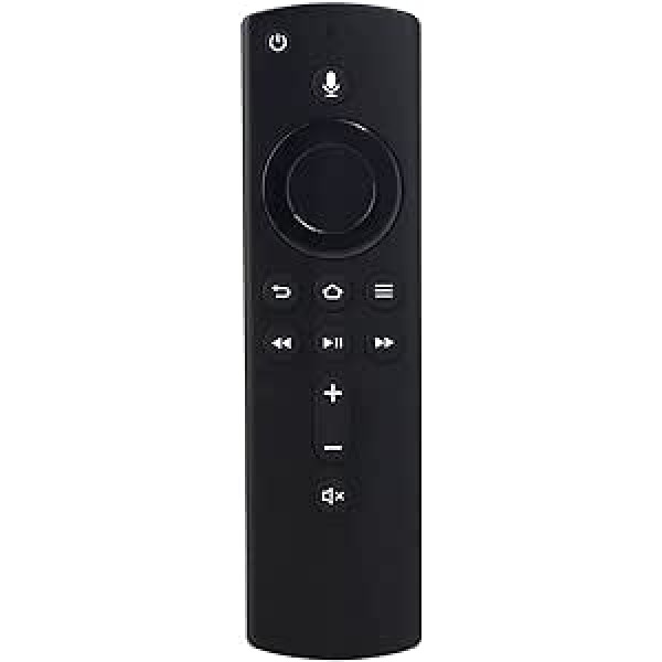 DIFCUL L5B83H balss tālvadības pults — rezerves tālvadības pults, kas ir saderīga ar Amazon Fire TV Stick 4K — Fire TV Stick (2. paaudze/2020/Lite) – Fire TV Cube (1/2. paaudze) — Amazon Fire TV (3. paaudze) (melns)