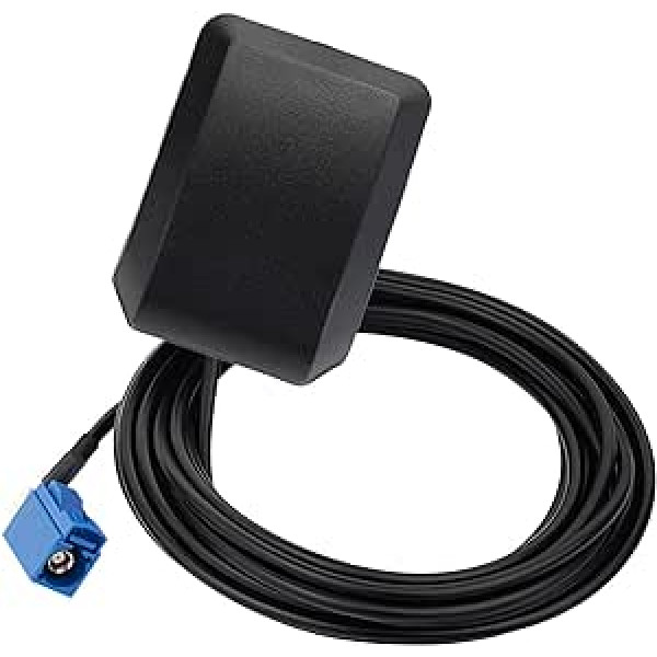 Imwell GPS antena Ūdensizturīga magnētiskā antena 3 m GPS navigācijai Fakra C taisnleņķa auto DVR GPS moduļa izsekošana Savietojams ar SUV Ford Volkswagen Audi Mercedes Benz Chrysler Dodge Ram Truck VW