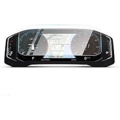 CDEFG automašīnas instrumentu paneļa rūdīta stikla ekrāna aizsargs priekš VW Polo AW 9H skrāpējumiem izturīgs pret pirkstu nospiedumiem caurspīdīgs 10,3 collu ekrāna aizsargs.