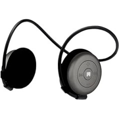 MIIEGO AL3+ Freedom Bluetooth ausinės | Belaidis ir atsparus vandeniui | Ultra Secure Fit | Krištolo skaidrumo garsas ir ilgas baterijos veikimo laikas | Titanas