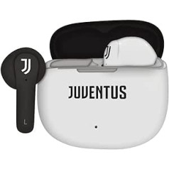 TECHMADE Juventus bezvadu ausīs ievietojamas austiņas ar lādēšanas kasti, balta/melna