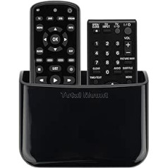 TotalMount Universelle Halterung für eine Fernbedienung TV Wandhalterung Tischhalter Aufbewahrungs Kasten für 2 Fernbedienung vairsneinander