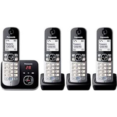 Panasonic KX-TG6824GA DECT bezvadu tālrunis ar automātisko atbildētāju