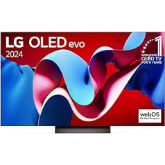 LG OLED55C47LA televizors 55 collu (139 cm) OLED evo Fernseher (α9 Gen7 4K AI-Prozessor, Dolby Vision, 120 Hz) [Modelljahr 2024]