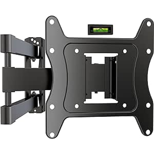 TV Wall Mount for 14-42 Inch Screens VESA 100 x 100 to 200 x 200 mm Swivelling Tilting and Extending for LED, OLED, Flat & Curved Wall Mount for Televisions - Max Load 35 kg