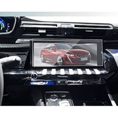 BIBIBO 10 collu Peugeot Navigation ekrāna aizsargs, ekrāna aizsargs Peugeot 508 50SW 508L i-Cockpit 2019-2022, 9H rūdīta stikla ekrāna aizsargs, GPS navigatora ekrāna aizsargs,