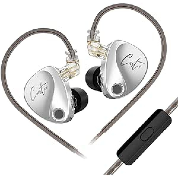 keephifi KZ Castor In-Ear Monitor austiņas, Vadu 2DD austiņas, In-Ear austiņas ar uzlabotu HiFi Bass, Skaņas regulēšanas IEM, Noņemams 2 Pin kabelis