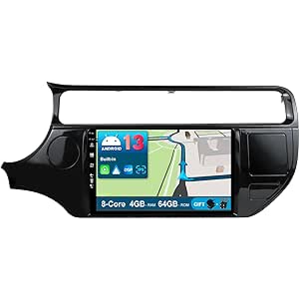 BXLIYER Android 12 IPS automašīnas radio piemērots KIA Rio 4 K3 (2011-2017) - 4G + 64G - Iebūvēts DSP/Carplay/Android Car/GPS - LED kamera + MIC - 9 collu 2 DIN - Stūres vadība DAB Fast- Boot 360