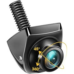 AHD 720P atpakaļskata kamera 360° atpakaļskata kamera Automašīnas 170° platleņķa Super Night Vision IP69K ūdensizturīgas atpakaļgaitas kameras Vienkāršas uzstādīšanas atbalsts 12-24V automašīnām/kravas automašīnām/SUV/Van Assist Univ