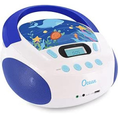 Metronic Ocean Radio / CD Player for Children with USB / SD / AUX-IN Port