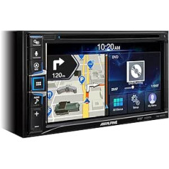 Alpine INE-W611D Multimedia Car Radio, Krāsa: Melna, 2 DIN