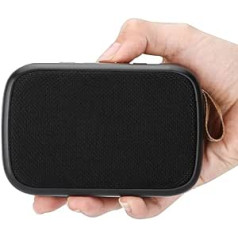 Access4us Portable Mini Bluetooth Speaker ● Waterproof ● Optimal Sound Quality ● Multifunctional ● Black Fabric Design ● Universal Connectivity ● Long Battery Life