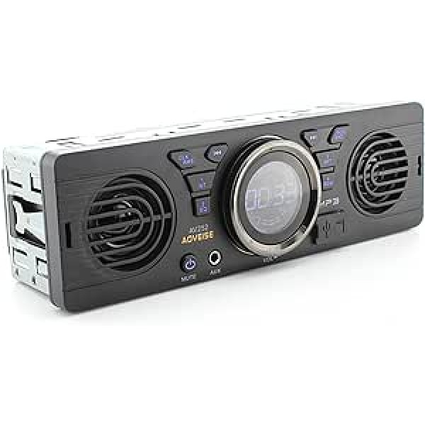 GOFORJUMP 1 DIN 12V automašīnas radio MP3 audio atskaņotājs Bluetooth brīvroku stereo FM iebūvēti 2 skaļruņi atbalsta USB SD AUX audio atskaņošanu