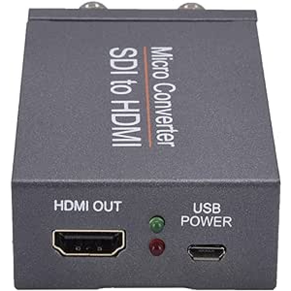 Queen.Y mikrokonverteris SDI uz HDMI pārveidotājs 3G SDI HD SDI uz HDMI adapteris 1080P ātrā signāla pārsūtīšanas displejs SDI HDMI izvades SDI cilpā (ar barošanas avotu)