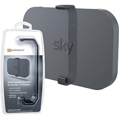 Sky Q Mini Box Holder Wandhalterung, Schwarz, komplett mit Befestigungen