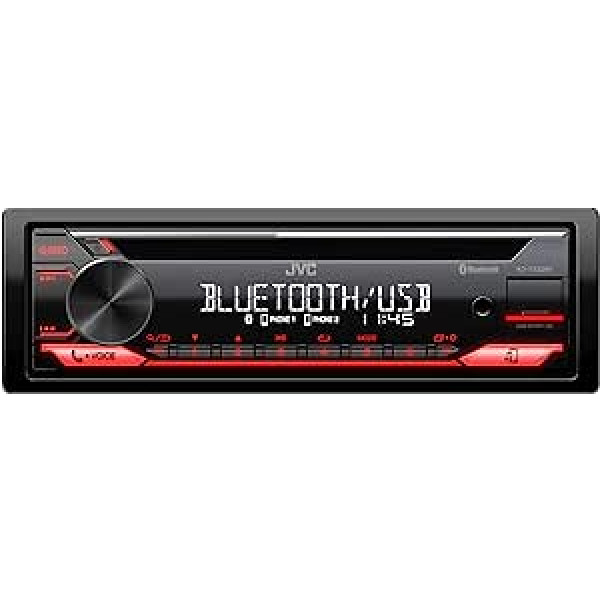 JVC KD-T822BT CD/MP3 automašīnas radio ar Bluetooth/USB/AUX-IN