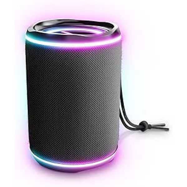 Energy Sistem Urban Box Black Supernova (portatīvais skaļrunis 16 W, LED gaismas, Bluetooth, USB/microSD, TWS, audio ieeja) — melns