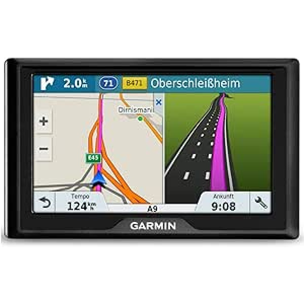 Garmin Drive navigācijas ierīce, skārienekrāns, visu mūžu karšu atjauninājumi un satiksmes informācija, Eiropa