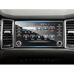 SHAOHAO saderīgs ar Skoda Karoq Bolero 2018-2023 2024 / Kodiaq 2016-2021 8 collu automašīnas navigācijas ekrāna aizsargs GPS caurspīdīgs ekrāna aizsargs, kas izturīgs pret skrāpējumiem 9H pret pirkstu nospiedumiem.