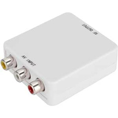 Lazmin AV to RF Video Converter, TV Signal Receiver Video Converter Box Driver-free 67.25MHz 61.25MHz