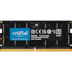 Būtiska RAM 16 GB DDR5 5200MHz (vai 4800MHz) klēpjdatora atmiņa CT16G52C42S5