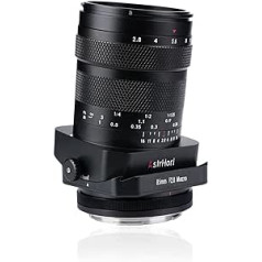 AstrHori 85 mm F2.8 makro un slīpums un vidējs tele tele 3 in-1 manuāls pilnekrāna kukaiņu dārgakmeņu portreta objektīvs Sony E-Mount spoguļkamerām A7, A7R, A7S, A9, A6000, A6300, A6500, A6600 utt (Black )