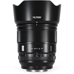 viltrox 27 mm f1.2 XF Fuji X Mount Lens, f/1.2 APS-C Prime priekš Fujifilm īpaši plata leņķa autofokusa objektīvs, piemērots X-T5 X-H2 X-H2S X-T30 II X-T4 X-Pro3 X- S20 X-S10 X-E4