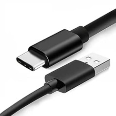 USB-C įkrovimo laidas, suderinamas su „Logitech MX Keys Advanced“ klaviatūra, „Logitech Anywhere 3“, „MX Vertical“, „MX Master 3 Advanced Mouse“, „Brio 4k“ žiniatinklio kamera ir daugiau USB C pele / klaviatūra