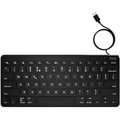 ZAGG universālā tastatūra USB C Vadu KB UK angļu