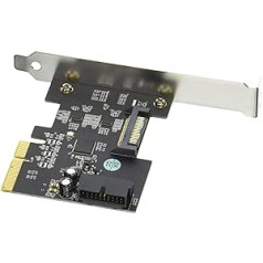 SilverStone SST-ECU04-E — PCI-E karte, 1x intern USB 3.1 19-pin Anschluss, 10 Gbps, ReDriver ASIC mikroshēma, zema profila geeignet