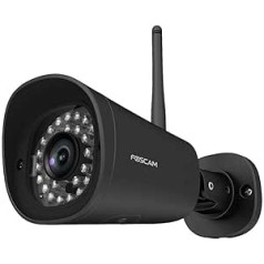 Foscam G4P Super HD āra IP kamera ar 20 m nakts redzamību, kustības noteikšanu, 4MP WLAN novērošanas kameru un domofona divvirzienu audio, laikapstākļiem izturīga drošības kamera ar MicroSD kartes slotu