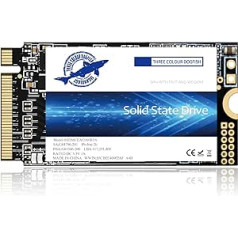 Dogfish M.2 2242 SSD 512 GB NVMe PCIe Gen3 x 4 vidinis kietojo kūno diskas, 3D NAND TLC, žaidimų SSD, R/W greitis iki 2200 MB/s ir 1800 MB/s (M.2 2242 PCIe, 512 GB