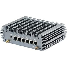 HSIPC 11th Gen i5 1135G7 Firewall Micro Appliance, Mini PC, Nano PC, Router PC (32G 500G) ar 6 RJ45, AES-NI, 2.5GBE, HDMI USB3.0 COM