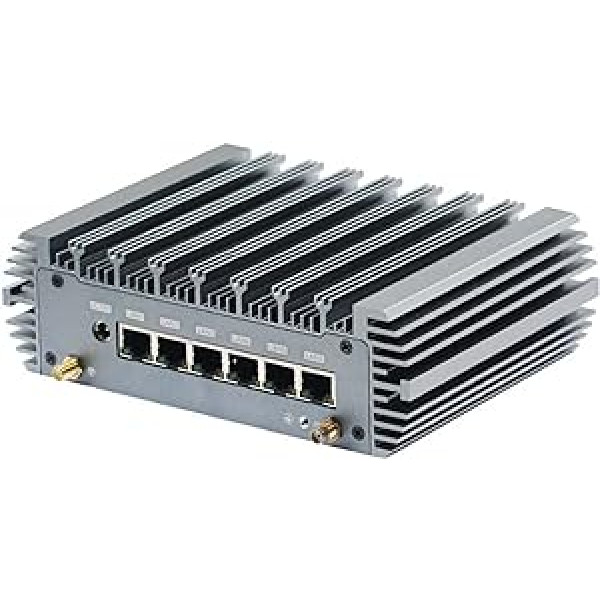 HSIPC 11th Gen i5 1135G7 Firewall Micro Appliance, Mini PC, Nano PC, Router PC (32G 500G) ar 6 RJ45, AES-NI, 2.5GBE, HDMI USB3.0 COM