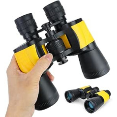 20x50 Powerful Binoculars for Adults and Kids, Durable Waterproof HD Professional Travel Binoculars with Large Lens, Clear BAK4 FMC Porro Prism for Bird Watching, Travel