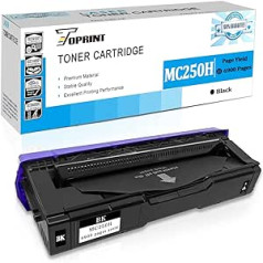 TOPRINT suderinama dažų kasetė Spausdinimo kasetė M C250 P C300 P C301 C250H C300W juoda didelės talpos 6900 puslapių Ricoh M C250FW, M C250FWB, P C300W, P C301W spausdintuvas