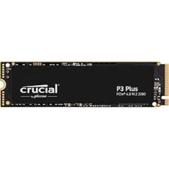 Crucial P3 Plus 500 GB CT500P3PSSD8 PCIe 4.0 3D NAND NVMe M.2 SSD, up to 5000 MB/s