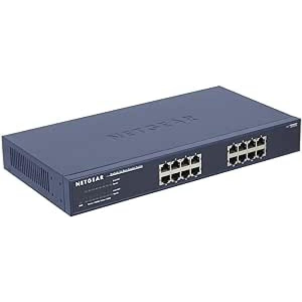 Netgear JGS516-200EUS 16 portu ProSAFE Gigabit nepārvaldīts Ethernet nepārvaldīts Plug-and-Play slēdzis